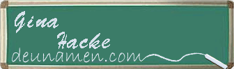 Gina Hacke Visitenkarte